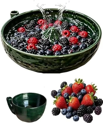 berry washing bowl swirling berry bowl with holes 360 degree quick plastic berrys rinse washer berrys cleaning colander for for vegetable strawberry cherrys